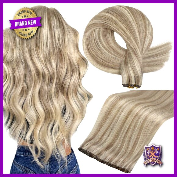 22 Inch Human Hair Weft Extensions, Straight, 60g, Remy Hair, Sew In main image 6